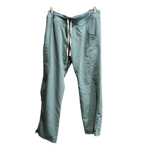 FIGS Technical Collection Green Kade Cargo Women's Scrubs Pants Size Large